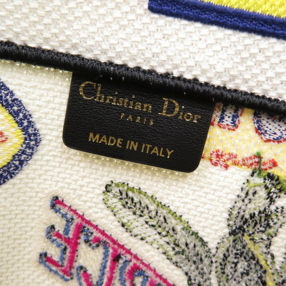 CHRISTIAN DIOR Book Tote Large Bag Canvas White - Picture 8 of 10